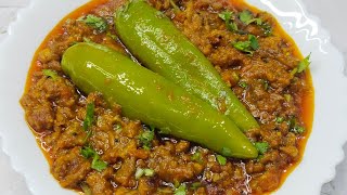 Achari Keema Recipe  Achari Keema Easy And Tasty [upl. by Ahsinor678]