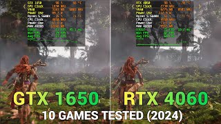 Nvidia GTX 1650 vs RTX 4060  10 Games Tested  How much performance Uplift if you upgrade [upl. by Rotceh]