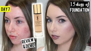 YSL Le Teint Touche Éclat FOUNDATION BR10 First Impression Review amp Demo 15 DAYS OF FOUNDATION [upl. by Casta]