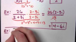 College Algebra  Part 17 Complex Numbers  Division [upl. by Ydderf]