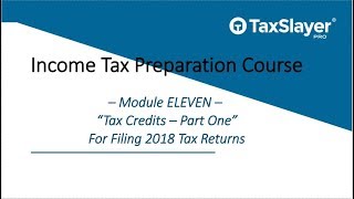 Tax Credits vs Deductions Course Module 11 Part 1 [upl. by Enomor101]