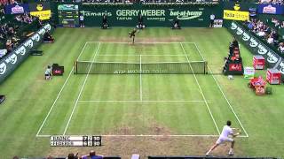 ATP Halle 2012  Federer vs Raonic QF HD [upl. by Thurlough]