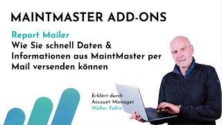 MaintMaster Instandhaltungssoftware  AddOns  Report Mailer [upl. by Saxena549]