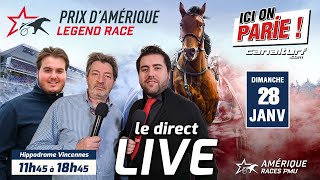 ICI on PARIE  Vincennes live spécial Quinté Prix dAmérique 2024 Dimanche 21 janvier [upl. by Ing98]