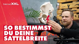 Sattelbreite beim Fahrrad ermitteln » Sitzknochenabstand selber messen mit Wellpappe [upl. by Trotter]