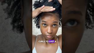 How To Make 4C CURLS Last 7 DAYS 😱 shorts [upl. by Ahsaelat]