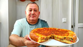 Вкуснее Пиццы в 100 раз ПИРОГ на Сковороде с Сочной Начинкой [upl. by Tiana]