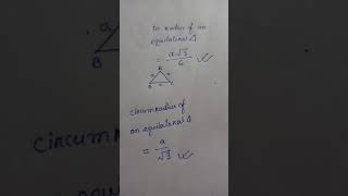 inradius and circumradius of an equilateral triangle [upl. by Caryn]