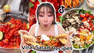 I Tried Viral Salad Recipes 🥗 [upl. by Nimajaneb]