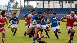 Tonga vs Samoa U20 Competition pathways to Moana Pasifika Super Rugby Team🇹🇴🇼🇸 [upl. by Aborn]