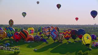 Aerial Cinematic Hot Air Balloons  2024 National Balloon Classic  Drone 4K Rotor Visual [upl. by Niatirb]