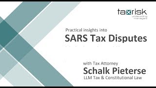 SARS Tax Disputes  The quotpay now argue laterquot principle [upl. by Ruenhcs]