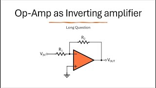 Op Amp as inverting amplifierPrinciple of virtual groundgain of amplifier [upl. by Adnamor]