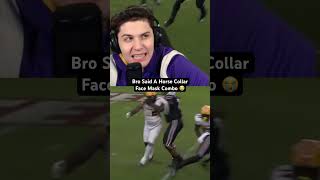 Bro Said A Horse Collar Face Mask Combo 😭 shorts collegefootball twitchclips [upl. by Palmore345]