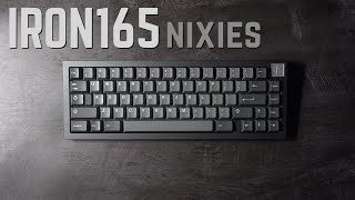 Iron165 HalfPlate with Nixies Typing Sounds [upl. by Lybis]