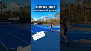 Spinfire Pro 2 Ball Machine Review…Coming Soon tennislife ballmachine tennis tennistime [upl. by Htebesile62]