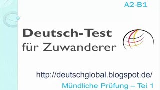 Prüfungsvorbereitung Deutschtest für Zuwanderer A2B1 interaktiv [upl. by Swarts]