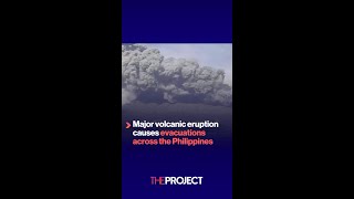 Major Volcanic Eruption Causes Evacuations In The Philippines [upl. by Einavoj]