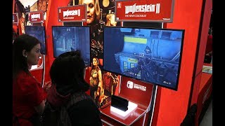 Wolfenstein 2 Nintendo Switch Gameplay At PAX East 2018 [upl. by Ettelocin]