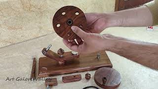 Wooden Handmade Yarn Winder Assembling  Handcrafted Premium Wood Yarn Ball Winder New Design [upl. by Anavoig]