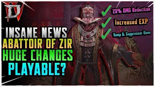 Abattoir of Zir MASSIVE UPDATE 20 Damage Reduction Increased Glyph EXP Diablo 4 Season 2 [upl. by Anorahs]