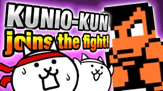 HOTBLOODED CLASH  KUNIOKUN Joins the Fight  Battle Cats 109 collab [upl. by Charlet409]