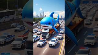 ❤️ Evolution of Catapillar Big Shark Transporting In Truck 🥰 2 cat cute love shorts [upl. by Allerus124]