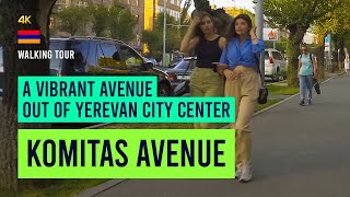 A vibrant avenue out of Yerevan city center KOMITAS Ave Yerevan Armenia [upl. by Niarfe]