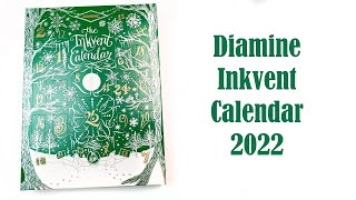 Diamine Inkvent Calendar 2022 Opening Swatching and Painting with 25 Bottles of Ink [upl. by Maegan480]