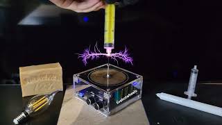 Lightning syringe teslacoil [upl. by Genisia]