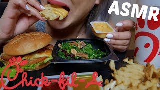 ChickFilA ASMR No Talking Eating Sounds  NE Lets Eat [upl. by Esiralc]