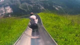 Swiss Mountain Coaster  Rodelbahn Oeschinensee Kandersteg Bucket list 2020 [upl. by Anav]