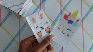 DIY CUTE NOTEBOOKS MINI NOTEBOOKS  SCHOOL SUPPLIES FOR KIDS STEP BY STEP  ONE SHEET OF PAPER [upl. by Icam]