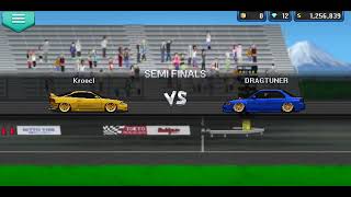 Mitsubishi Evo 3 65 second tune 300 mph top speed in pixel car racer never lose [upl. by Anaujait]