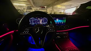 2023 MercedesBenz EClass E 350  AMG Line with Night Package  POV Drive [upl. by Jeremias476]