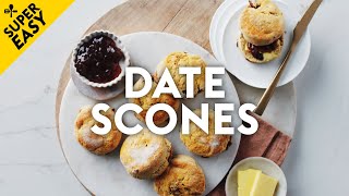 Super quick and easy date scone recipe  delicious Australia [upl. by Melita]