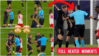 🤯🤯 Fully heated argument of Toni Kroos and Leipzig player Amdou Haidara after Brahim Díaz injured [upl. by Alejna834]