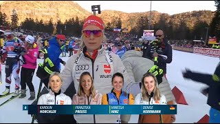 Biathlon  quot Staffel Damen quot  Ruhpolding 2020  quot Relay Women quot [upl. by Fesoj]