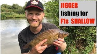 SHALLOW FISHING JIGGA FLOAT F1s and CARP SHALLOW with PELLETS  Rob Wootton [upl. by Richmal]