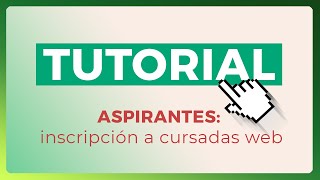 ASPIRANTES Tutorial de Inscripción a cursadas web  Universidad Nacional de Luján [upl. by Him586]