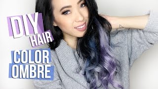 DIY Ombre Gray Blue amp Lavender Hair [upl. by Og]