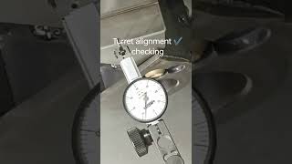 x Axis turret alignment checked lmw cnc [upl. by Oz550]