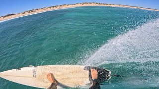 RAW POV SURFING PERFECT DUNES BEACH WITH TURTLES CARVES  SNAPS [upl. by Edgell]