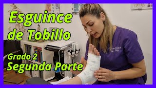 👉🏻Vendaje para esguince o torcedura de tobillo🔝CASO REAL fisioterapia [upl. by Paco]