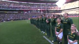 Anthems South Africa vs New Zealand  haka [upl. by Llerehc]