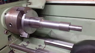 Come Fare Pezzo Di Precisione Con Il Tornio  Attrezzatura Meccanica  Machining A Big Part [upl. by Faxun]