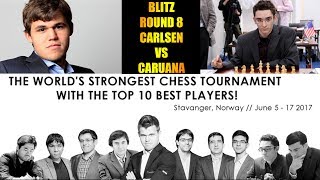 Wow Magnus Carlsen vs Fabiano Caruana  Altibox Norway Chess Blitz 2017  Round 8 [upl. by Scheider]