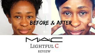 Before amp After M A C Lightful C [upl. by Narad631]