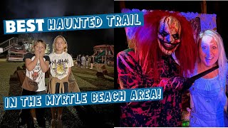 SCARY FUN Haunted Farm Trail in the Myrtle Beach Area I Fright Nights at Southern Palmetto Farms [upl. by Steffen]