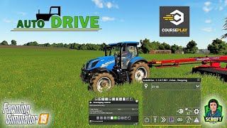 Courseplay With AutoDrive  How To Use AutoDrive Part 4  FS19 [upl. by Jemmie]